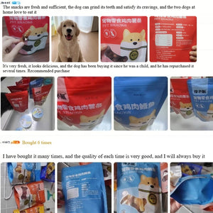 chanbuni Natural Dog Food Dog Snack Dog Feeding Snacks Dogs Pet Dog Treats Teething Sticks for Teddy Bichon Frise Training
