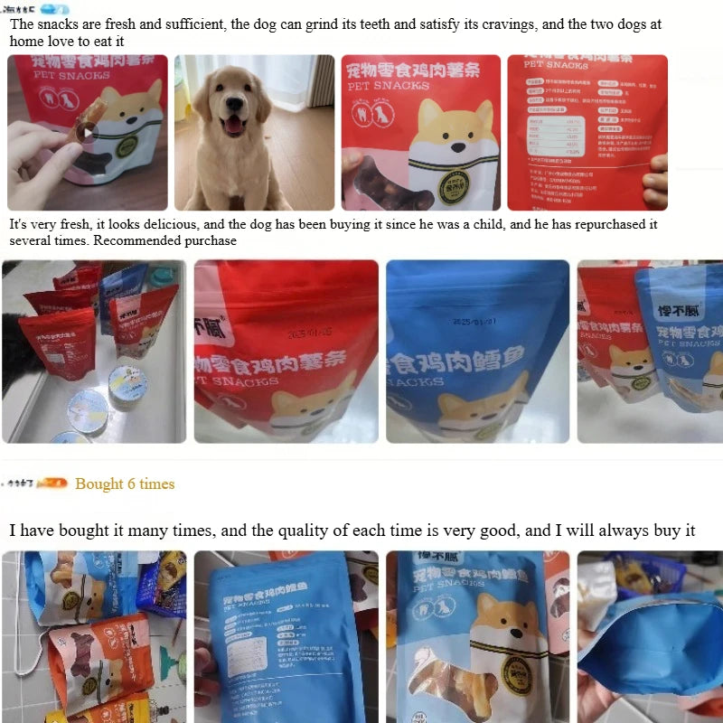 chanbuni Natural Dog Food Dog Snack Dog Feeding Snacks Dogs Pet Dog Treats Teething Sticks for Teddy Bichon Frise Training