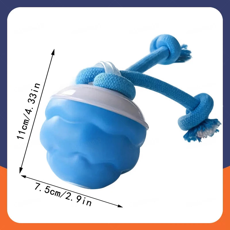 Intelligent Dog Toy Ball Electronic Interactive Cat Toy Usb Automatic Moving Bouncing Ball For Large Medium Dog Holiday Pet Gift