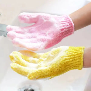 1-4pcs Body Cleaning Washcloth Soft Brush Home Hotel Bathroom Shower Ball Back Scrubber Set Exfoliating Skin Towel Bath Gloves