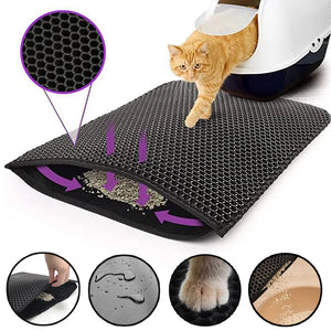 New Litter Box Mat Litter Cat Mat Sandbox Cat Tray Mat MSCZ04