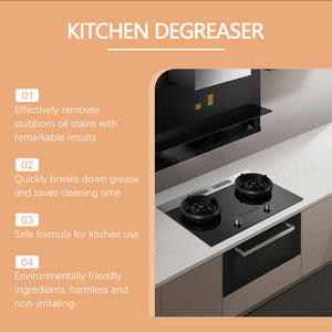 120ml Kitchen Degreaser Spray Household Oil Stain Deep Cleaning Stove Utensils Foam Cleaner Renewed Shine for Kitchen Appliances