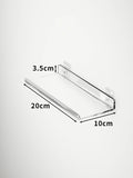 Acrylic Storage Rack Wall Panel No Need To Drill Holes, Bathroom, Bathroom, Kitchen Storage Rack, Organic Glass Strong Sticker