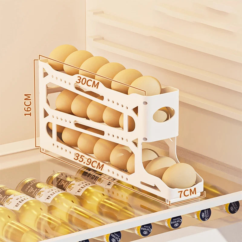 Food Grade Egg Organizer Compartmentalized Refrigerator Fresh Storage Fresh Egg Organizer