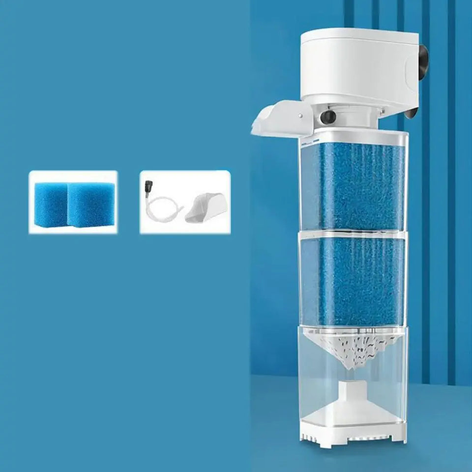 Mute Fish Tank Submersible Filter Plastic Built-in Filter Water Purification Water Circulation Pump Removable Suction Toilet