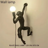 SANDYHA Nordic Retro Resin Monkey Wall Lamps for Living Room Home Decor Bedroom Led Lights Kitchen Island Dining Table Lightings
