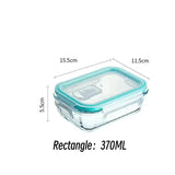 Glass Lunch Box Food Storage Containers, Meal Prep , Airtight Bento Box, for Microwave, Oven, Freezer and Dishwasher, BPA Free