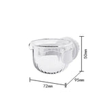 ♥♥♥Plastic Parrot Feeder,Transparent Bird Food Box,Splash-proof Water Feeder