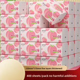 400 Sheets/pack Of Shukele Paper, 5 Layers Of Thickened, 80 Sheets/pack, Large Napkins, Large-sized Hand Wipes, Toilet Paper