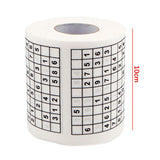 Sudoku game toilet paper, office and home puzzle roll paper, home creative fun toilet paper, wood pulp toilet paper