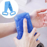 Silicone Back Scrubber for Shower Bath Body Brush Back Washer with Handle for Men and Women Deep Cleansing Massage Skin