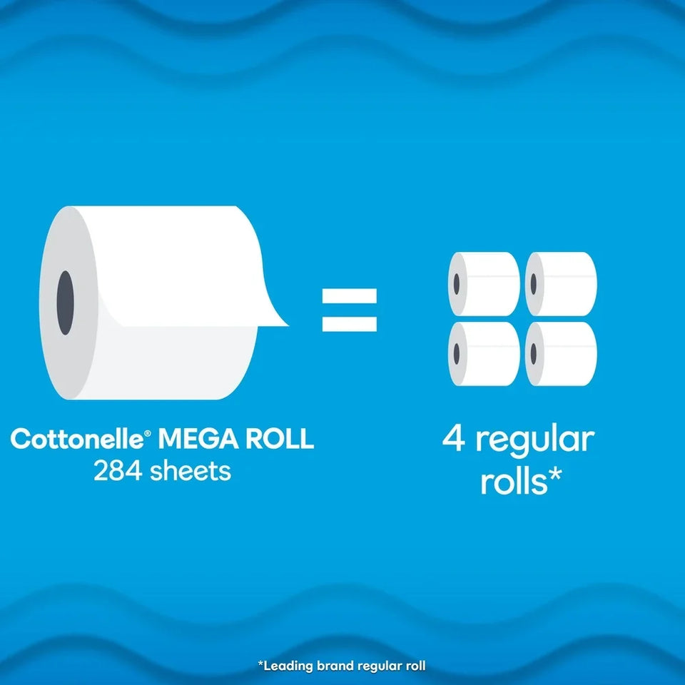 Ultra Clean Toilet Paper Strong Toilet Tissue 6 Mega Rolls
