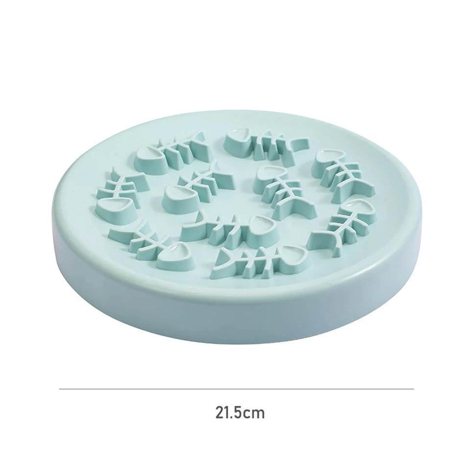 Fish Bone Dog Cat Bowl Anti Choking Slow Food Pet Bowl Pet Feeder Supplies