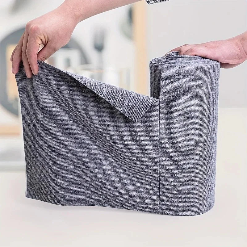 Microfiber Cleaning Cloths  - Reusable Lint-Free Towels for Kitchen, Dishes, Glass, Streak-Free & Oil-Resistant (Assorted