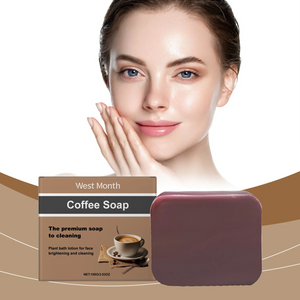 WEST MONTH Coffee Soap Coffee Essence Mild Cleansing Nourishing Skin Moisturizing Brightening Soap 100G/3.53 OZ