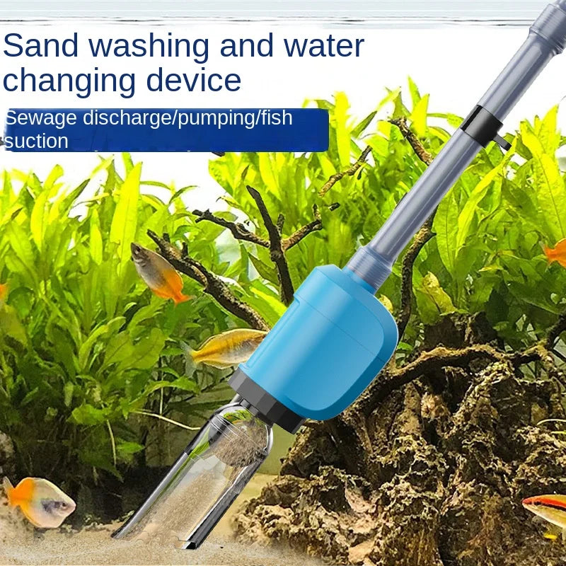 BO series fish tank low water level water changer electric submersible pump aquarium toilet suction device to clean fish feces.