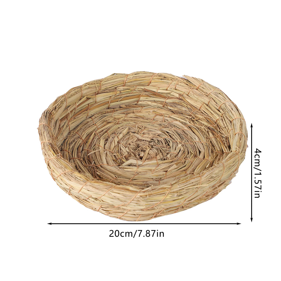 Birds Nest Straw Breathable Manual Bird Cage Bedding For Parakeets Interests Natural Fiber Simulation Birdhouse Resting Breeding