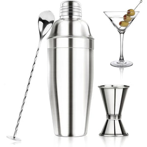 24OZ Cocktail Shaker Set - Cocktail Bar Martini Drink Shaker Set with Strainer, Stainless Steel Bartender Kit Drink Mixer with