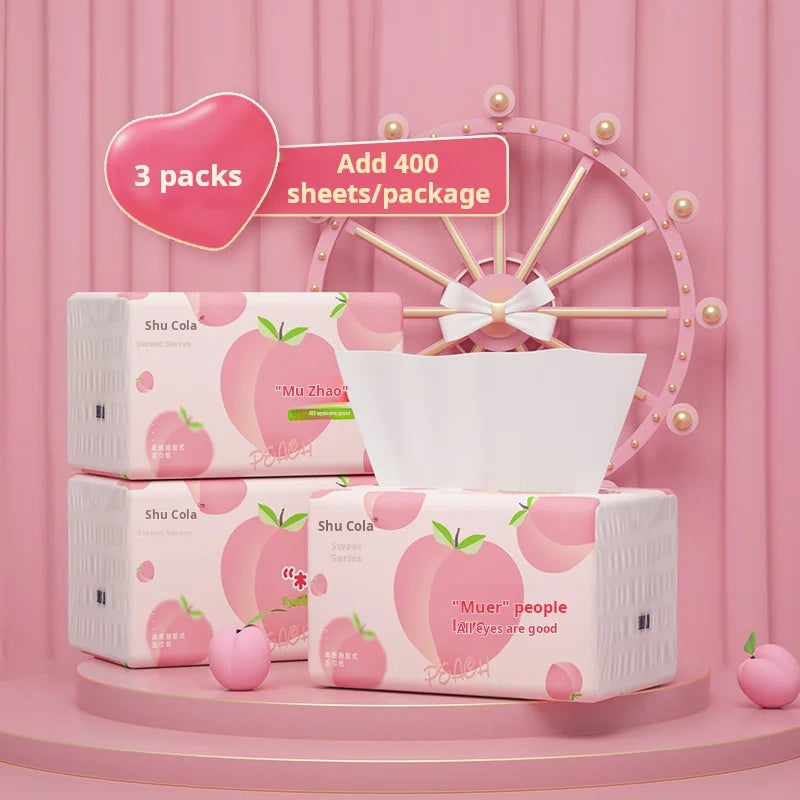 8 Packs Of Toilet Paper, 400 Large Napkins, Toilet Paper, Facial Tissue, Hand Towel, And Affordable Family Pack Toilet Paper