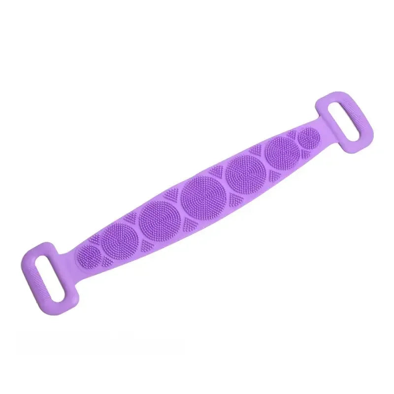Silicone Back Scrubber for Shower Bath Body Brush Back Washer with Handle for Men and Women Deep Cleansing Massage Skin