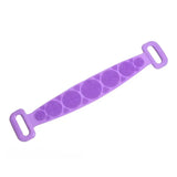 Silicone Back Scrubber for Shower Bath Body Brush Back Washer with Handle for Men and Women Deep Cleansing Massage Skin