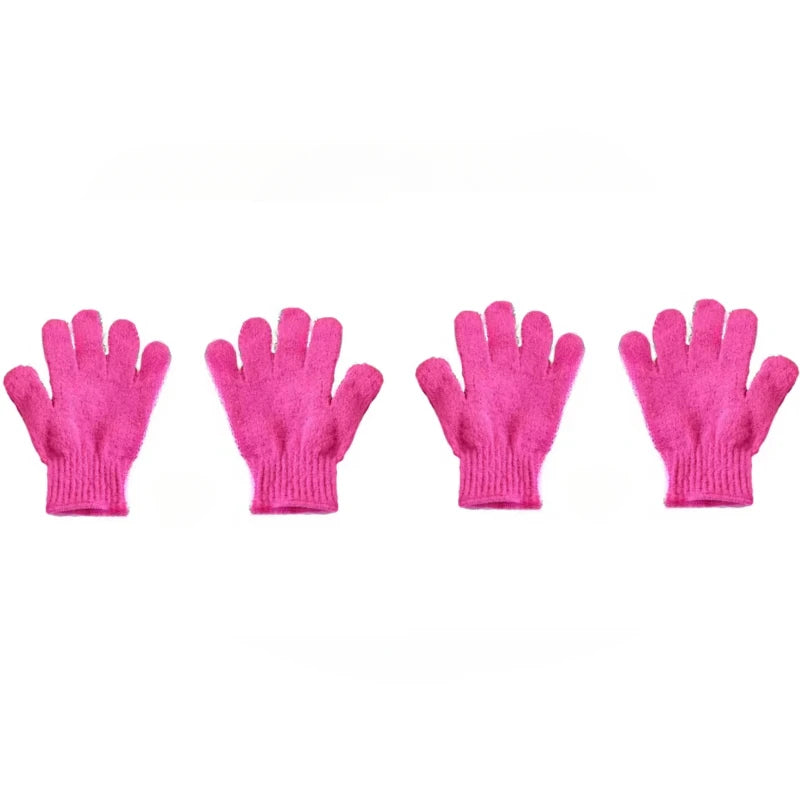 1-4pcs Body Cleaning Washcloth Soft Brush Home Hotel Bathroom Shower Ball Back Scrubber Set Exfoliating Skin Towel Bath Gloves
