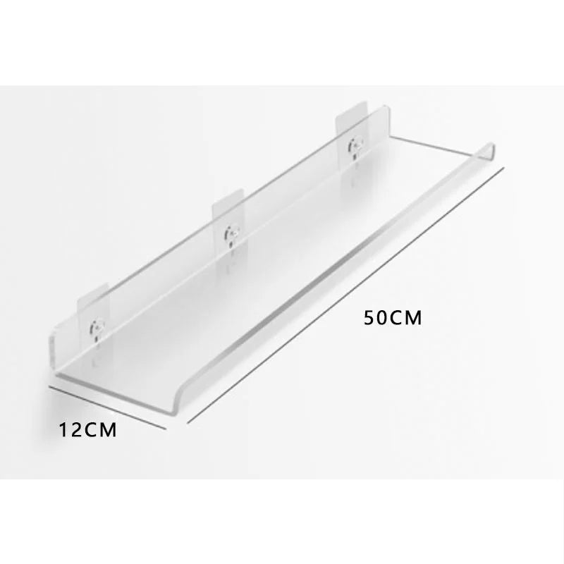 Acrylic Storage Rack Wall Panel No Need To Drill Holes, Bathroom, Bathroom, Kitchen Storage Rack, Organic Glass Strong Sticker