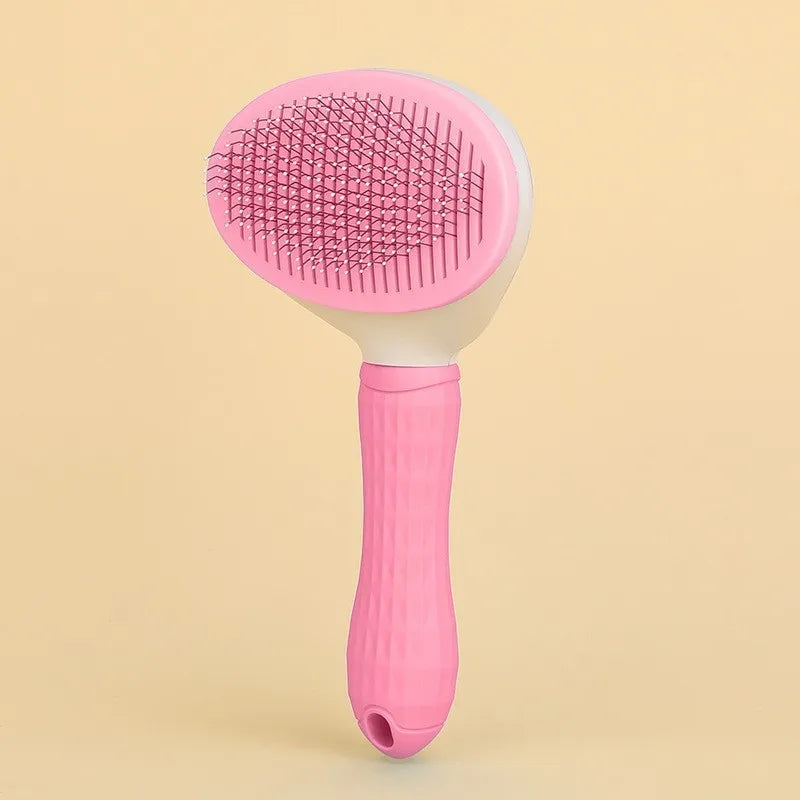 Pet Hair Removal Brush Dog Hair Comb Stainless Steel Automatic Hair Fading Cat Comb Pet Cleaning Grooming Supplies
