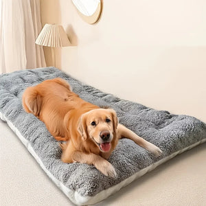 Extra Large Soft Polyester Plush Dog Bed Sofa Thickened Dog Pet Bed For Large Dog Dog Crate Mat Bed