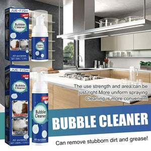 30ml/100ml Oil Stain Bubble Cleaner Rinse-Free Foam Cleaner Deep Cleaning Spray for Kitchen Hood and Ware for House Cleaning