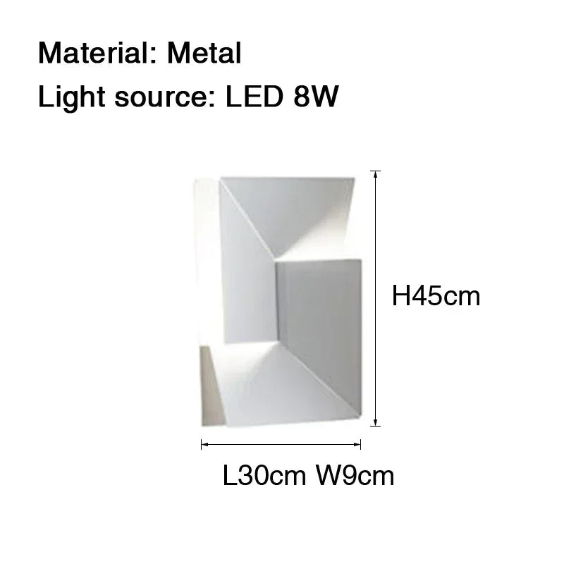 Italian Design Wall Lamp LED Background Sconce Creativity Art Model Indoor Living Dining Room Bedroom Hallway Home Decor Lamp