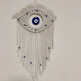 Macrame Wall Hanging Handmade Turkish Evil Eye Pendant Tapestry Nazar Decoration for Home Living Room Wall Home Decor Gift Tapiz