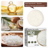 Handmade rice soap Rice Collagen, Skin Control whitening bath tool Whitening oil Moisturizing hair care essential oil soap
