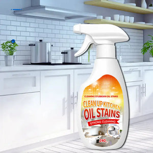 Heavy-duty grease remover with a gentle formula & fast breakdown ：Kitchen Stainless Steel Hoods Cooktop Cleaner Degreaser Spray