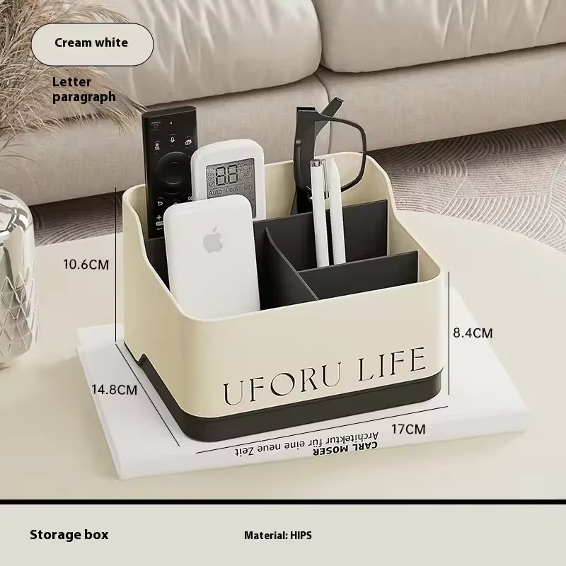 Desktop Storage Box Living Room Remote Control Miscellaneous Organizing Box Office Dormitory Stationery Compartment Home Supply
