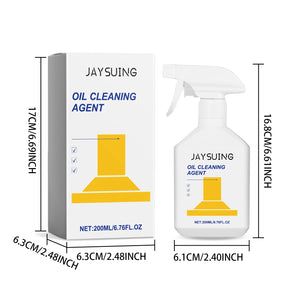 Jaysuing Kitchen Degrease Spray Quick Dissolve Oil Stains Remove Stubborn Stains Polishing Refreshing Kitchen Oven Cleaner Spray