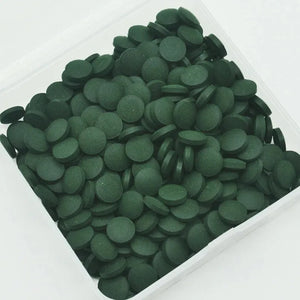 100/1500pc High Purity Spirulina Tablets Spiral Seaweed Enrichment Favorite Pets Food Fish Crystal Red Shrimp Fish Food Aquarium
