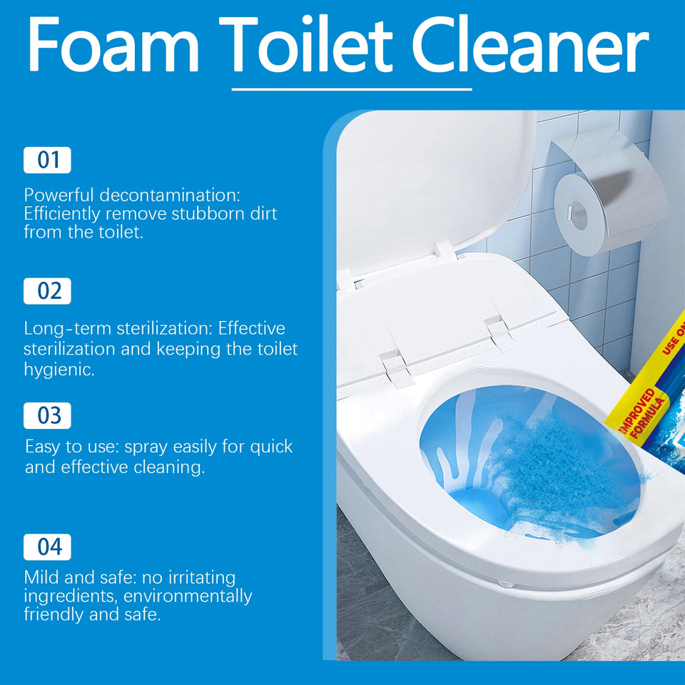 Toilet Bowl Foam Cleaning Powder Bathroom Toilet Cleaning Decontamination Keep Fresh Air For Household Multi-Purpose Cleaner