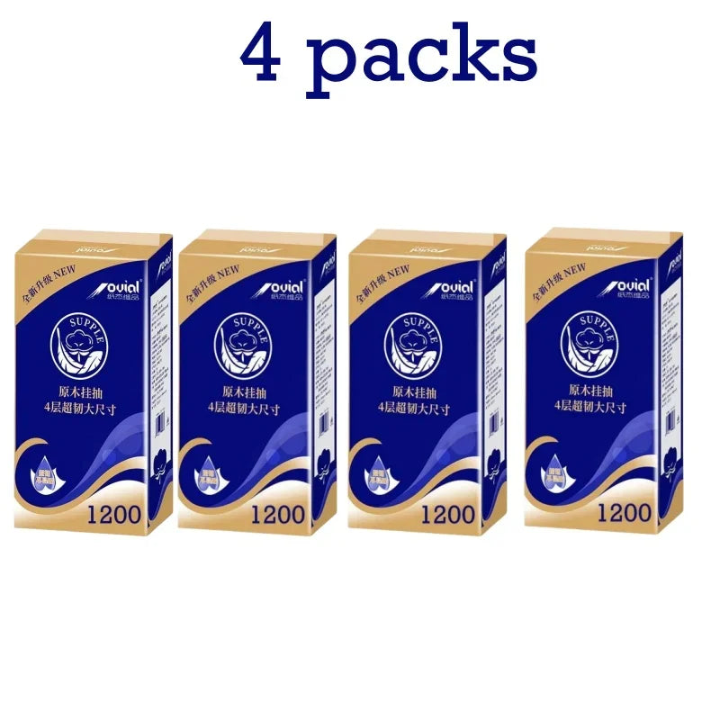 Bulk Pack Toilet Paper for Home Use Soft Embossed Tissues Bottom Extraction Hand Towels Bathroom Paper Essentials