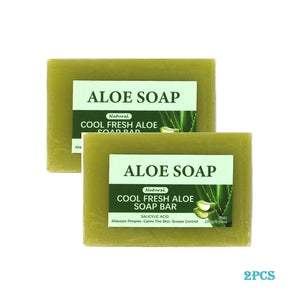 1/2/4/6Pcs Aloe Vera Whitening Soap, Remove Acne, Pimples, Skin Radiant, Improve Skin Luster, Vegan Bath Wash for All Skin Types