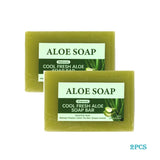 1/2/4/6Pcs Aloe Vera Whitening Soap, Remove Acne, Pimples, Skin Radiant, Improve Skin Luster, Vegan Bath Wash for All Skin Types