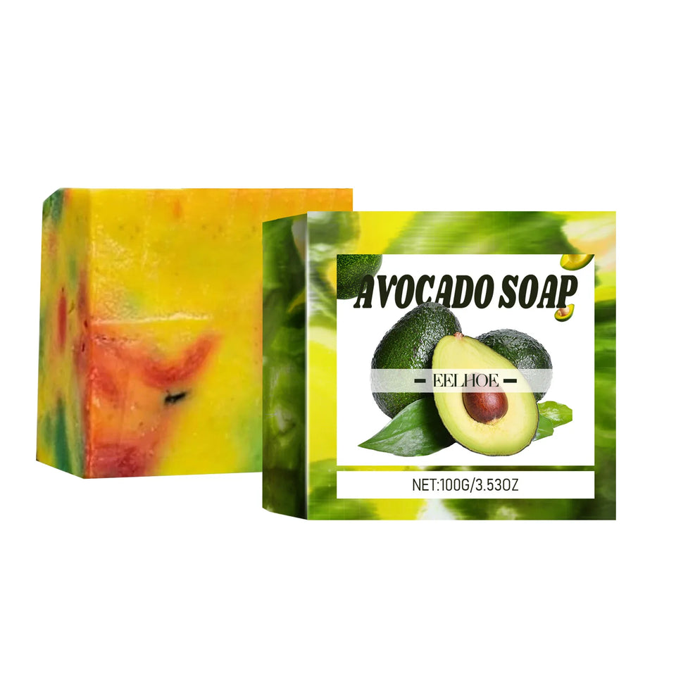 Avocado Jasmine Handmade Soap Deep Body Cleansing Nourishing Hydrated Skin Oil Control Brigthening Skin Tone Body Wash Soap Bar