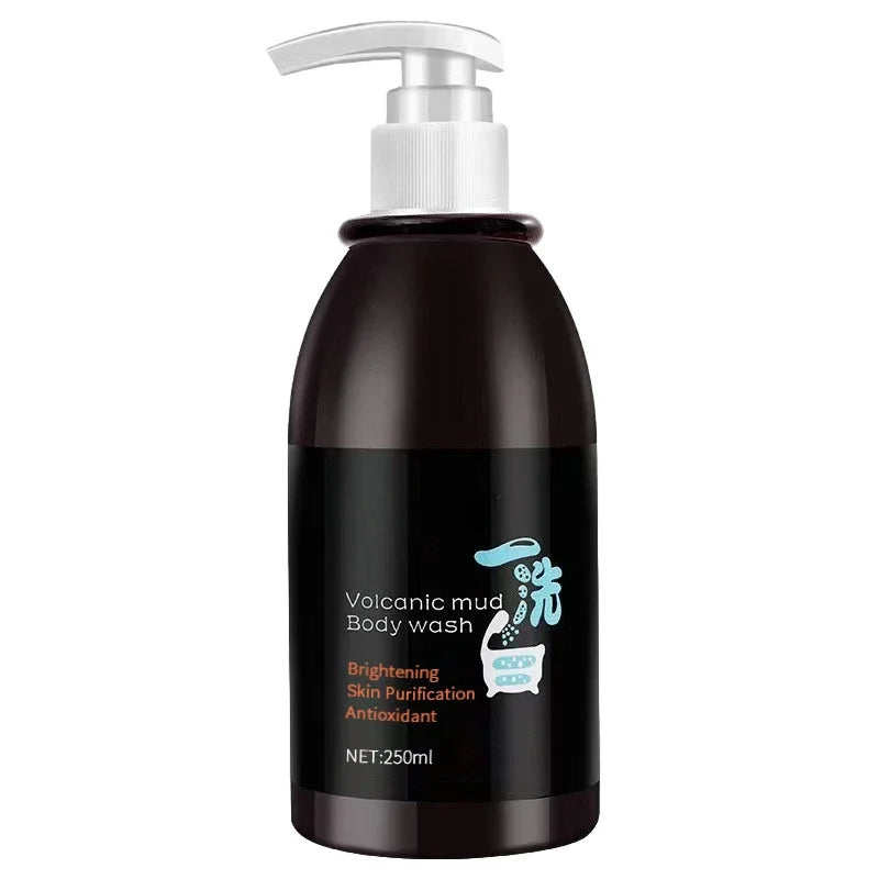 250ml Volcanic Mud Skin Care Body Wash Brightening Skin Tone Deep Cleansing Body Wash