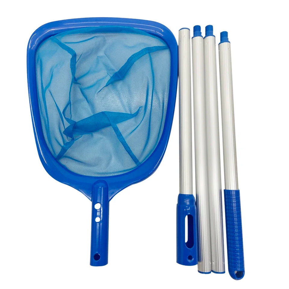 Fish Pond Skimmer Net Telescopic Pool Ponds Cleaning Net Detachable Durable Lightweight Multifunctional Debris Tools Accessories
