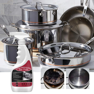 Heavy Grease Grime Cleaner Pot Pan Black Scale Removal Oven Oil Stain Cleaning Kitchenware Decontamination Cooktop Cleaner Spray