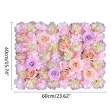 Artificial Wall Panels Flower Wall Mat Silk Flower Panels for Outdoor Garden Backyard Fence Privacy Screen and Indoor Wall Decor