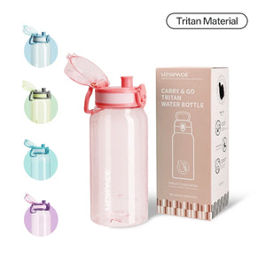 New UZ 1L BPA-Free Water Bottle Portable Leakproof Sports Drink Bottle Large Capacity Plastic Cup for School Travel Climbing Gym