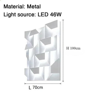Italian Design Wall Lamp LED Background Sconce Creativity Art Model Indoor Living Dining Room Bedroom Hallway Home Decor Lamp