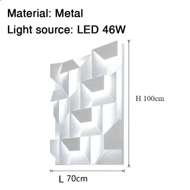 Italian Design Wall Lamp LED Background Sconce Creativity Art Model Indoor Living Dining Room Bedroom Hallway Home Decor Lamp