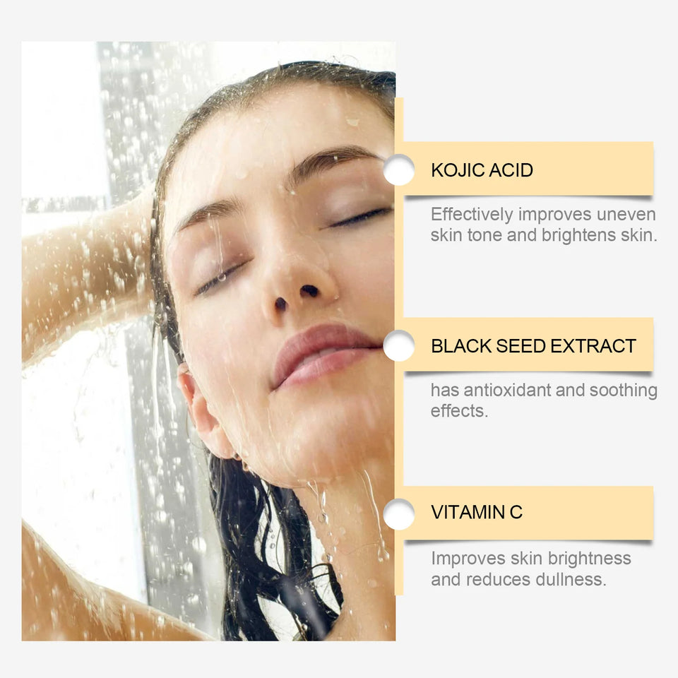 Collagen Shower Gel Brighten Body Lighten Fine Lines Oil Control Lasting Fresh Hydrating Skin Exfoliator Kojic Acid Body Wash